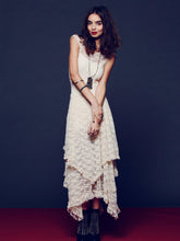 Irregular style lace dress