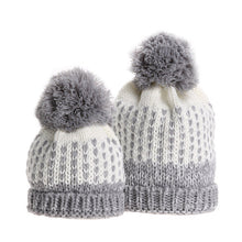 2Pcs Set Mom and Me Matching Knitted Hats