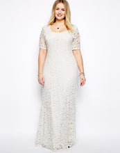 flower lace floor-length elegant dress